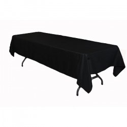 60x120 Rect. Black Linen Linens