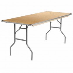 Tables - 6' Rectangle Wooden