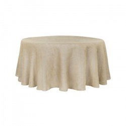 108 Round Faux Burlap Linen Linens