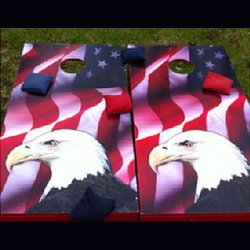 Corn Hole - A (American Flag/Eagle)