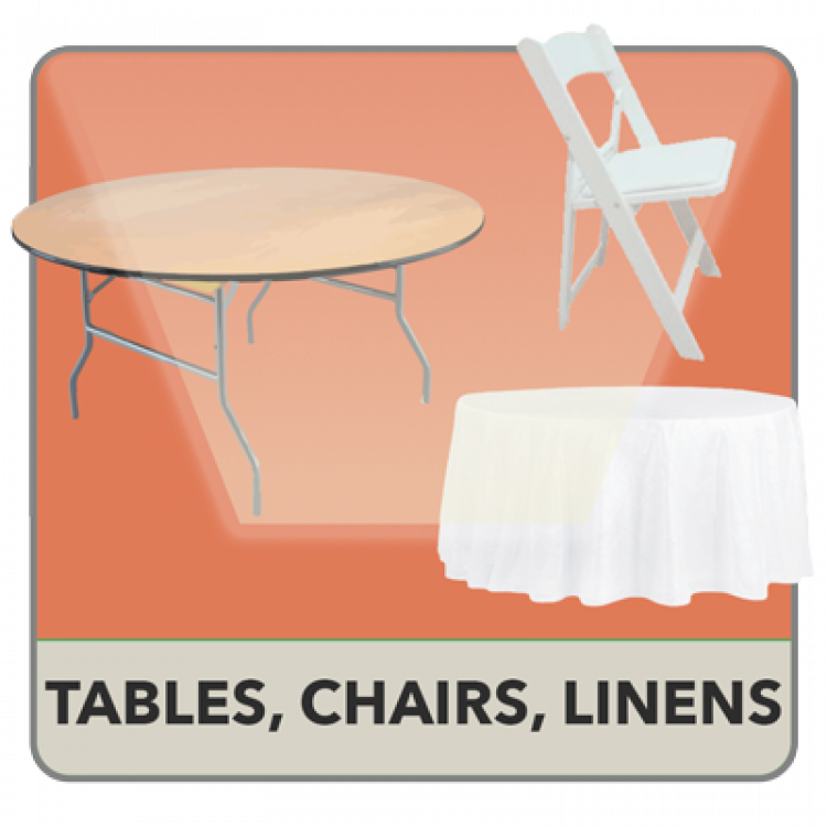 Tables, Chairs, Linens